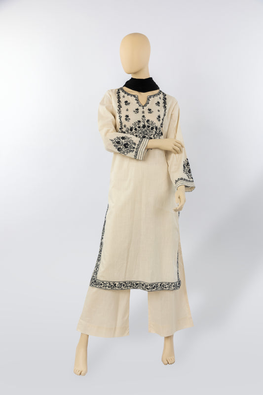 Hand embroidered two piece