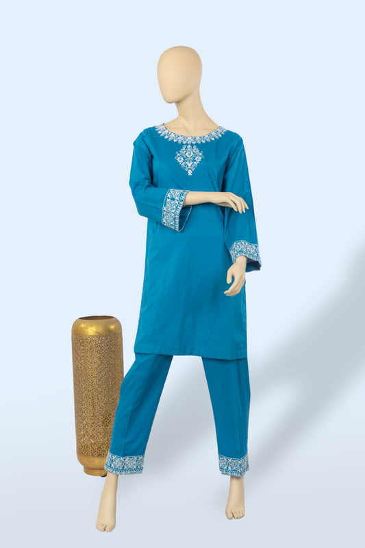 Hand embroidered two piece