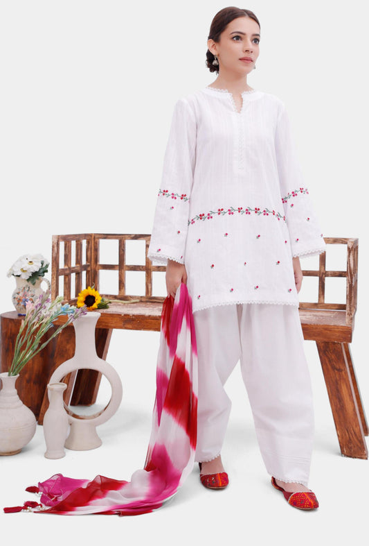 Self-Lawn hand embroidered 2-piece