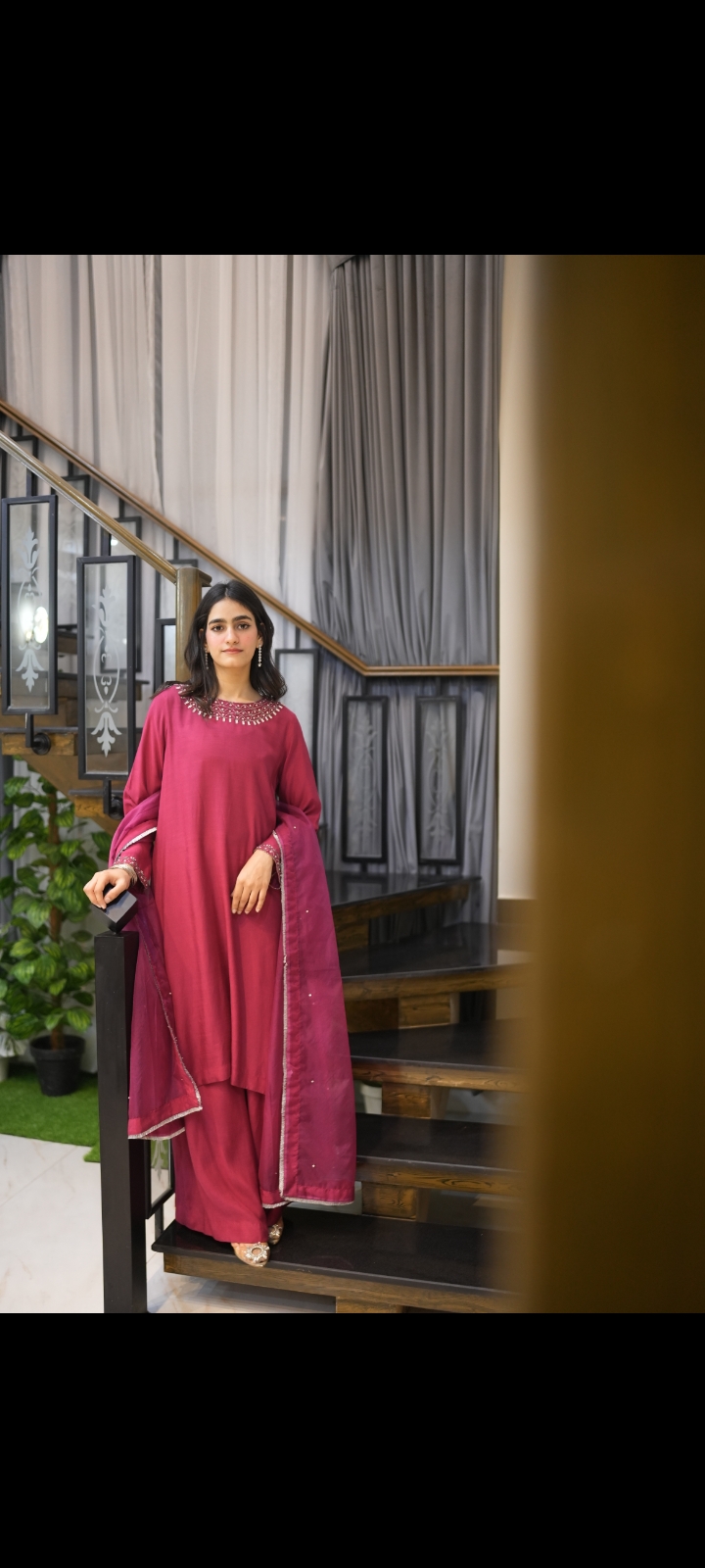 Reem Rose 3-Piece Suit