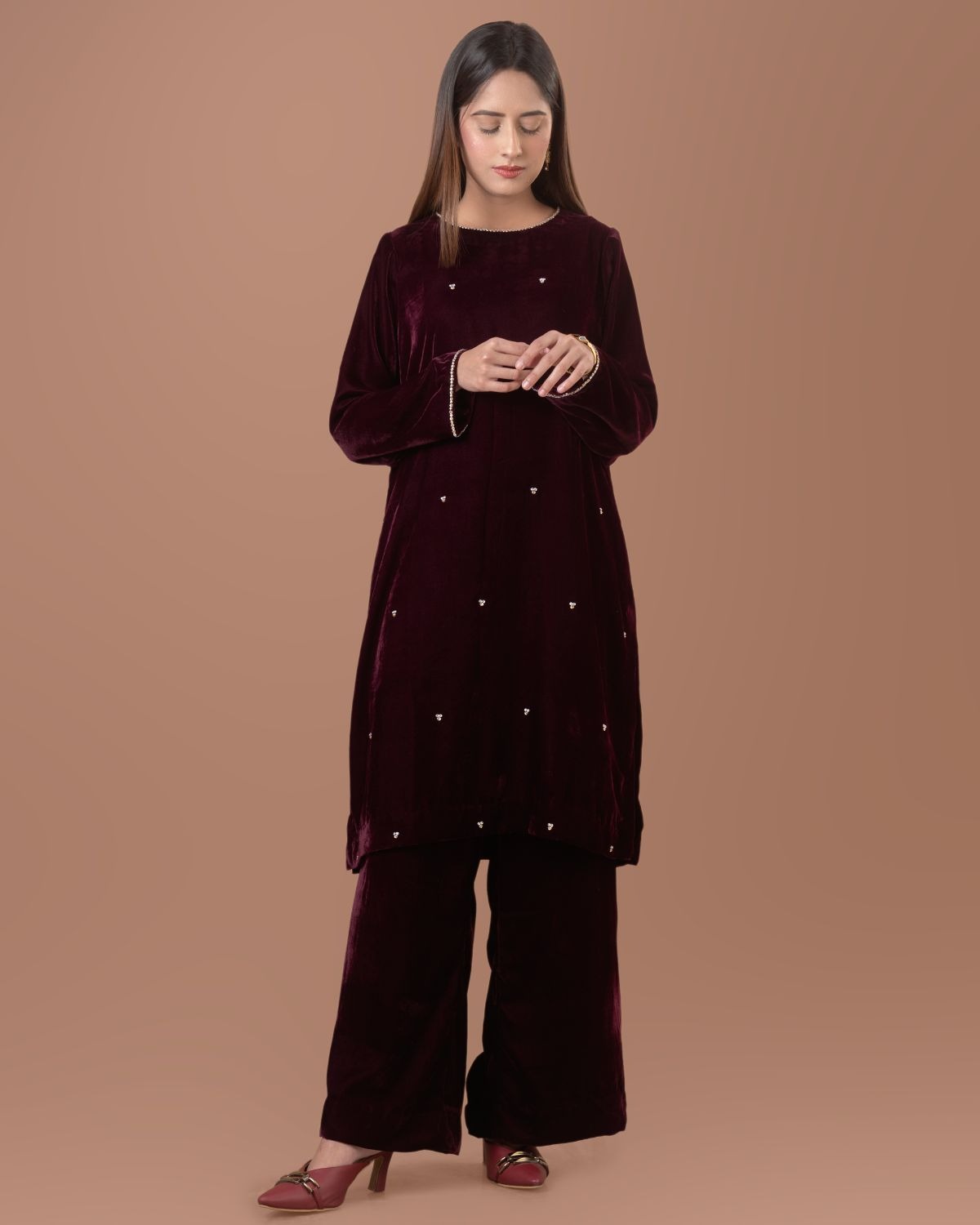 HEER WT101 - burgundy - Stitched 2 Pieces